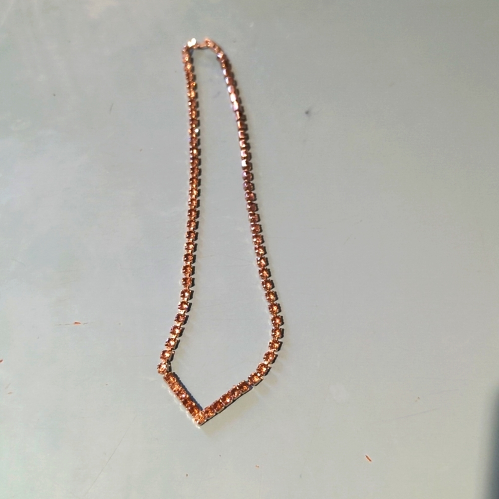 Silver costume necklace